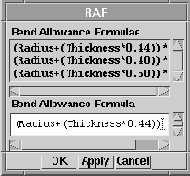Bend Allowance Formula (  )